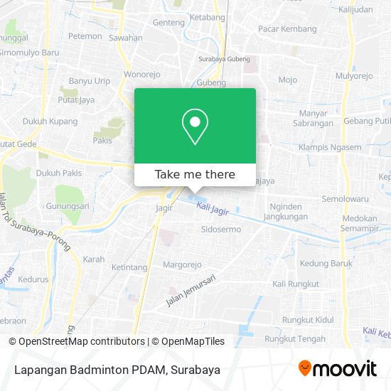 Lapangan Badminton PDAM map