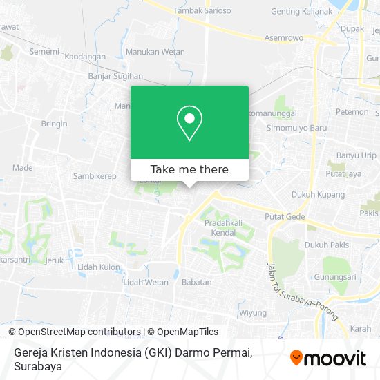 Gereja Kristen Indonesia (GKI) Darmo Permai map