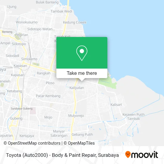Toyota (Auto2000) - Body & Paint Repair map