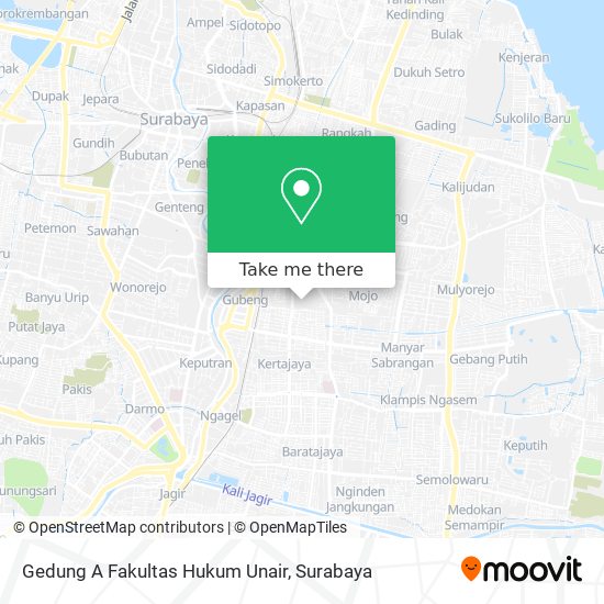 Gedung A Fakultas Hukum Unair map