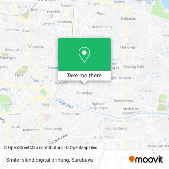 Smile Island digital printing map