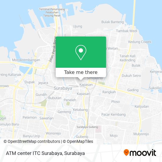 ATM center ITC Surabaya map