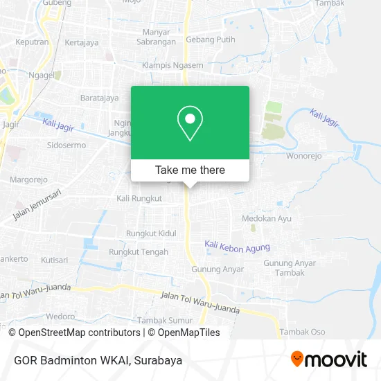 GOR Badminton WKAI map