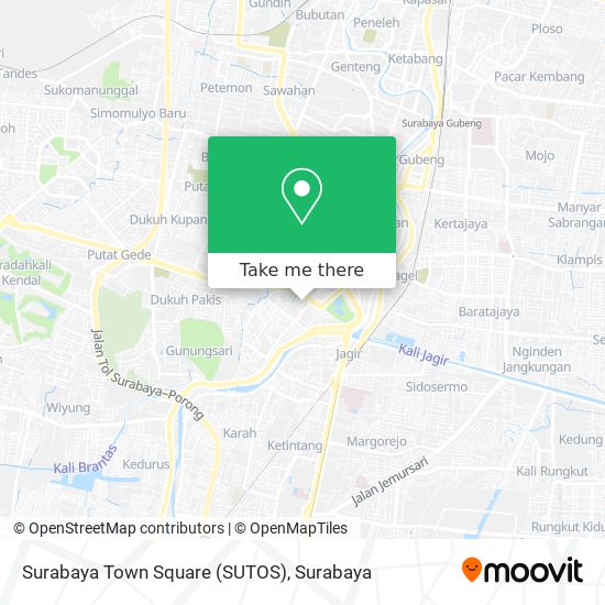 Surabaya Town Square (SUTOS) map