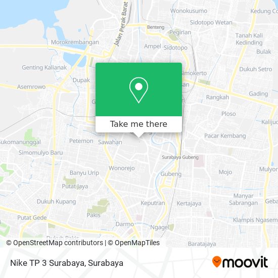 Nike TP 3 Surabaya map