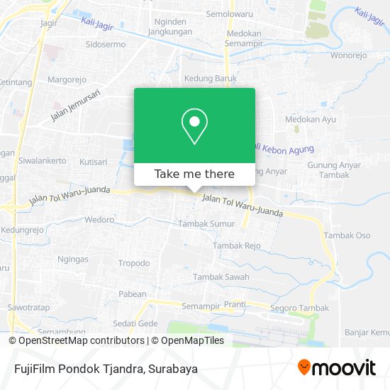 FujiFilm Pondok Tjandra map