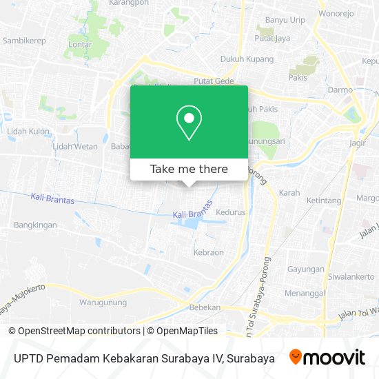 UPTD Pemadam Kebakaran Surabaya IV map