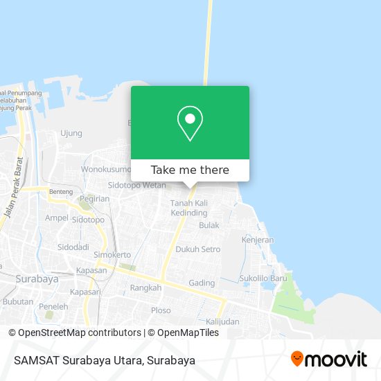 SAMSAT Surabaya Utara map
