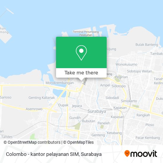 Colombo - kantor pelayanan SIM map