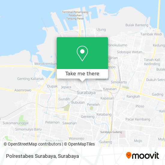 Polrestabes Surabaya map