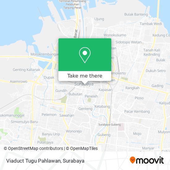 Viaduct Tugu Pahlawan map