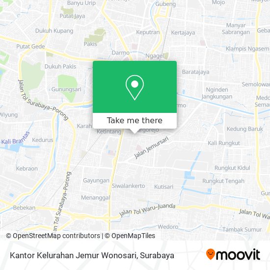 Kantor Kelurahan Jemur Wonosari map