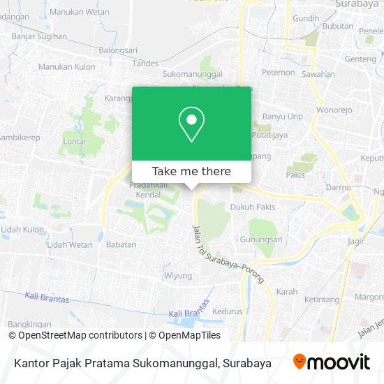 Kantor Pajak Pratama Sukomanunggal map