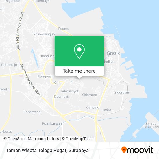 Taman Wisata Telaga Pegat map