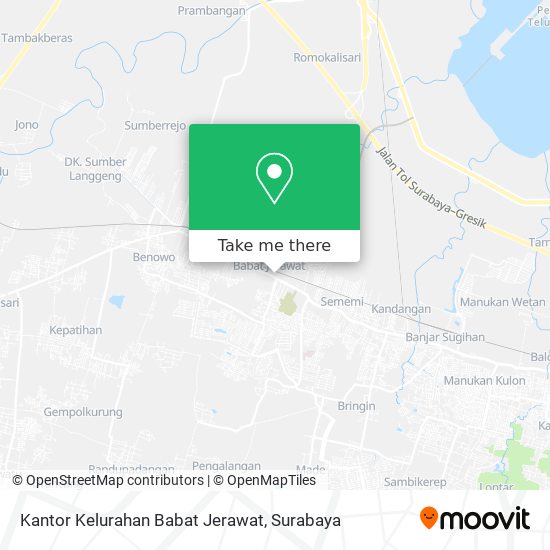 Kantor Kelurahan Babat Jerawat map