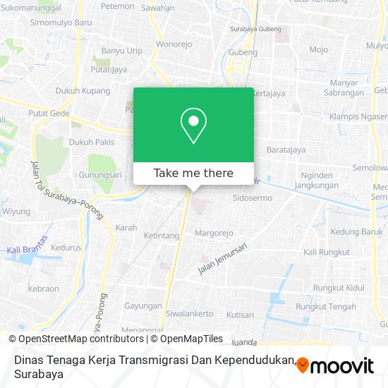 Dinas Tenaga Kerja Transmigrasi Dan Kependudukan map