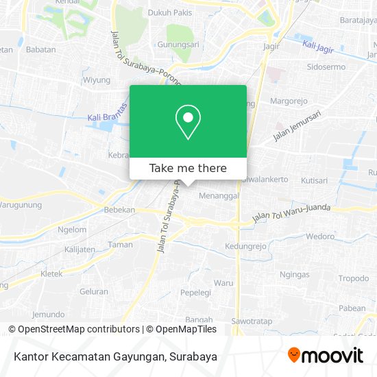Kantor Kecamatan Gayungan map