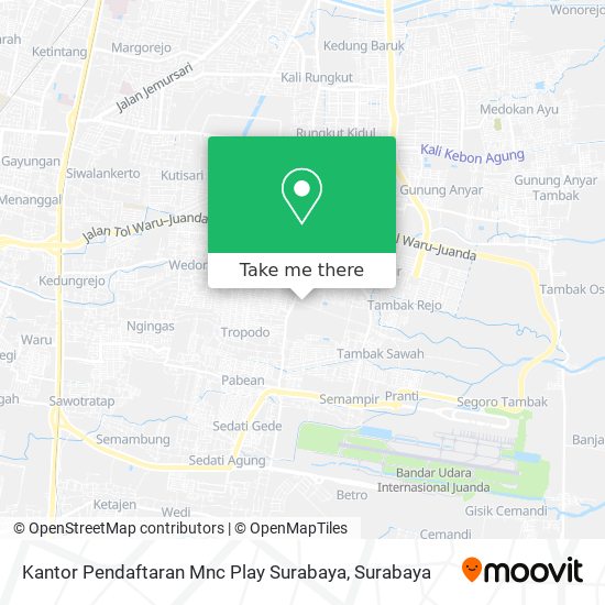 Kantor Pendaftaran Mnc Play Surabaya map