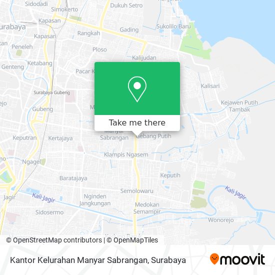 Kantor Kelurahan Manyar Sabrangan map