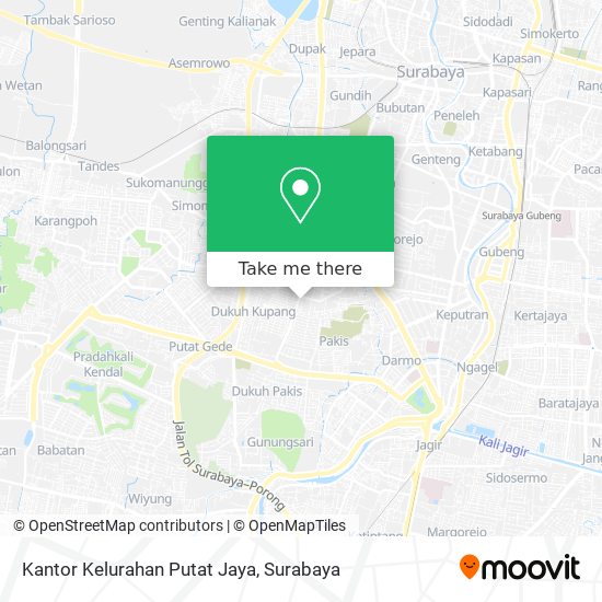 Kantor Kelurahan Putat Jaya map