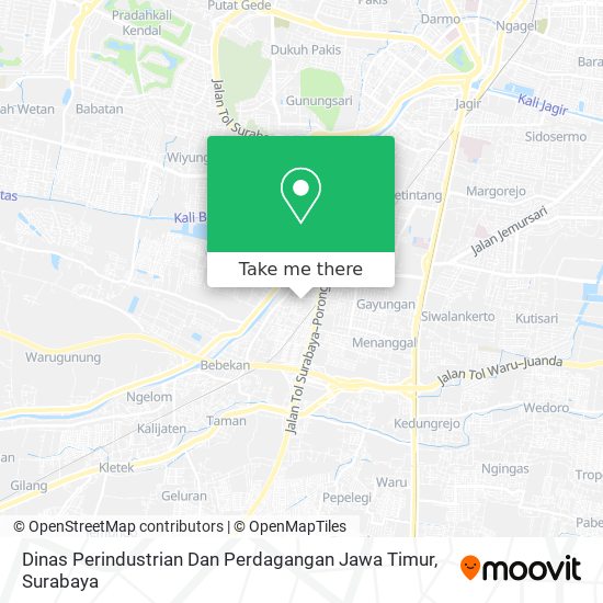 Dinas Perindustrian Dan Perdagangan Jawa Timur map