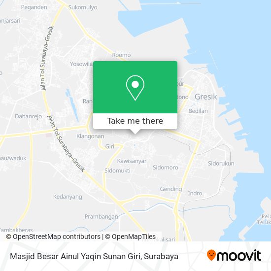 Masjid Besar Ainul Yaqin Sunan Giri map