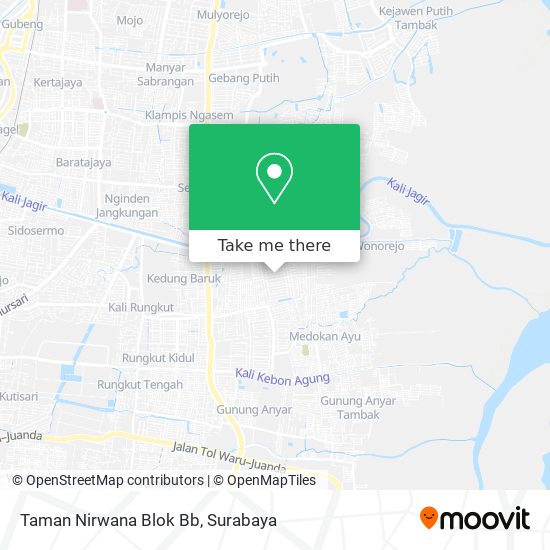 Taman Nirwana Blok Bb map