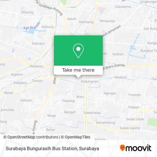 Surabaya Bungurasih Bus Station map
