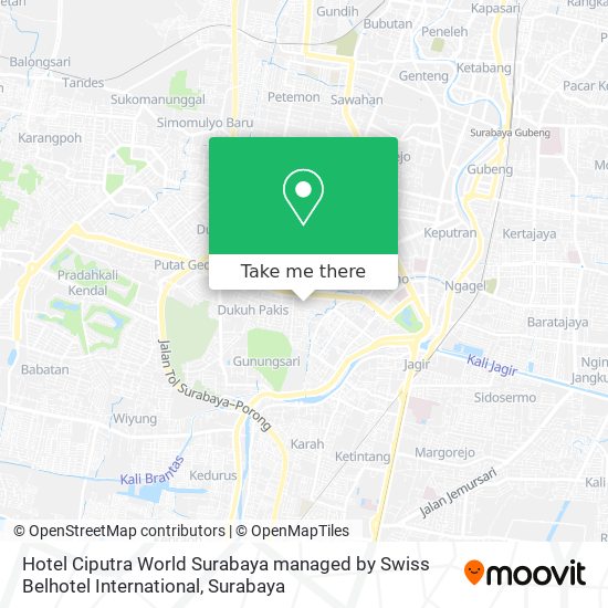 Hotel Ciputra World Surabaya managed by Swiss Belhotel International map