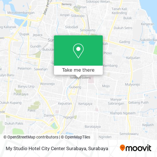 My Studio Hotel City Center Surabaya map