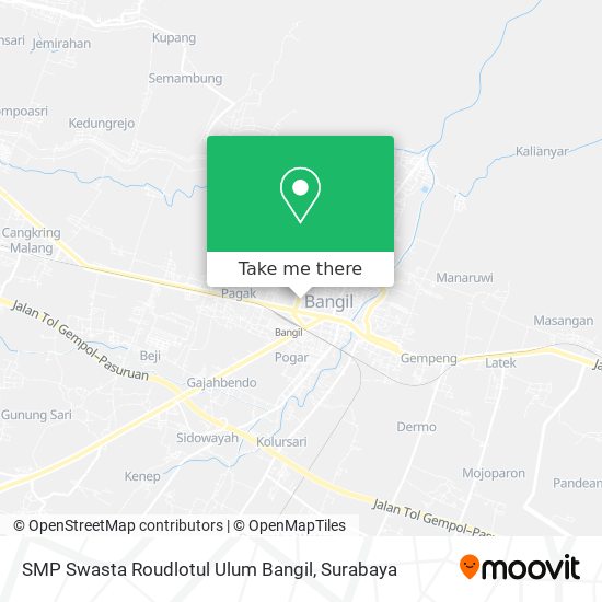 SMP Swasta Roudlotul Ulum Bangil map