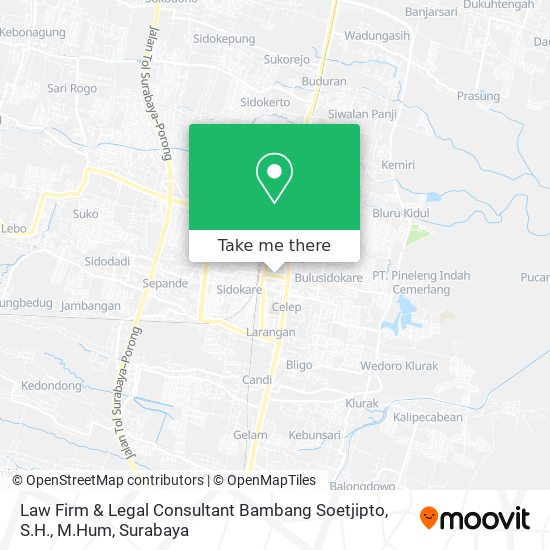 Law Firm & Legal Consultant Bambang Soetjipto, S.H., M.Hum map