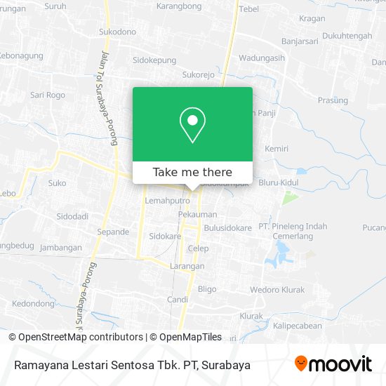 Ramayana Lestari Sentosa Tbk. PT map