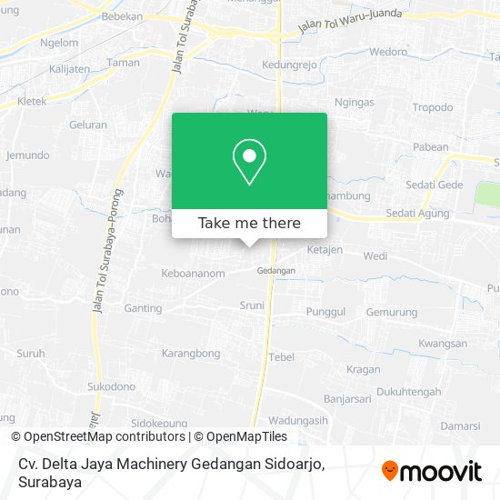 Cv. Delta Jaya Machinery Gedangan Sidoarjo map