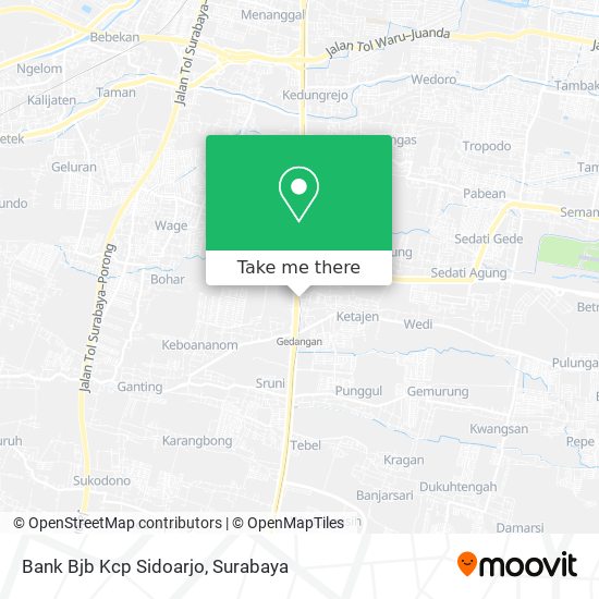 Bank Bjb Kcp Sidoarjo map