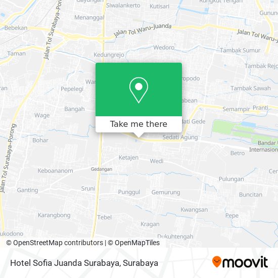 Hotel Sofia Juanda Surabaya map