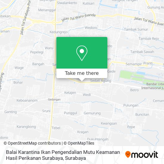Balai Karantina Ikan Pengendalian Mutu Keamanan Hasil Perikanan Surabaya map