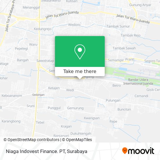 Niaga Indovest Finance. PT map