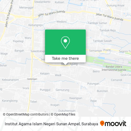 Institut Agama Islam Negeri Sunan Ampel map