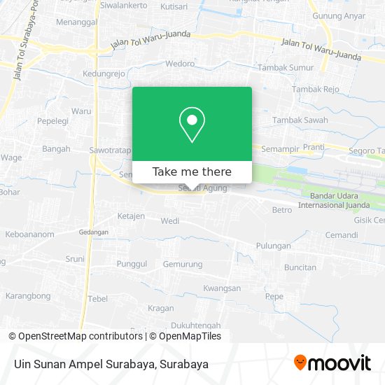 Uin Sunan Ampel Surabaya map
