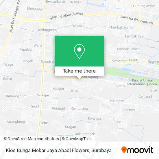 Kios Bunga Mekar Jaya Abadi Flowers map