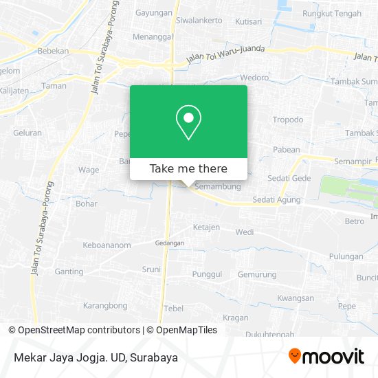 Mekar Jaya Jogja. UD map