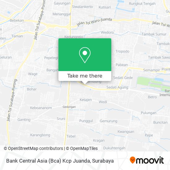 Bank Central Asia (Bca) Kcp Juanda map