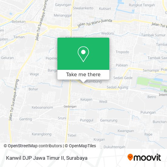 Kanwil DJP Jawa Timur II map