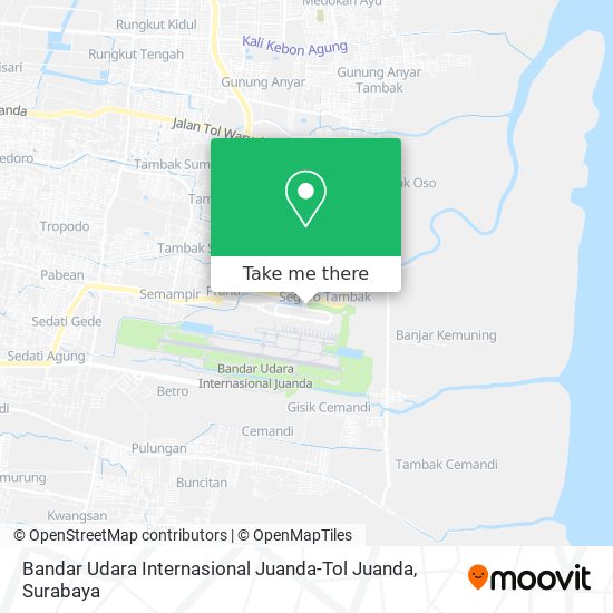 Bandar Udara Internasional Juanda-Tol Juanda map