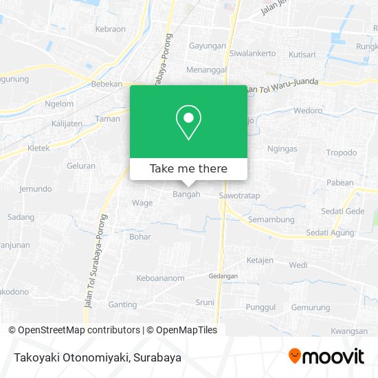Takoyaki Otonomiyaki map