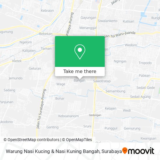Warung Nasi Kucing & Nasi Kuning Bangah map