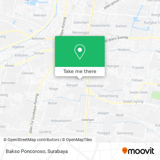 Bakso Poncoroso map