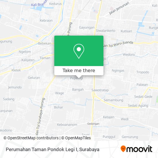 Perumahan Taman Pondok Legi I map