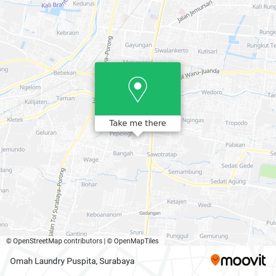 Omah Laundry Puspita map
